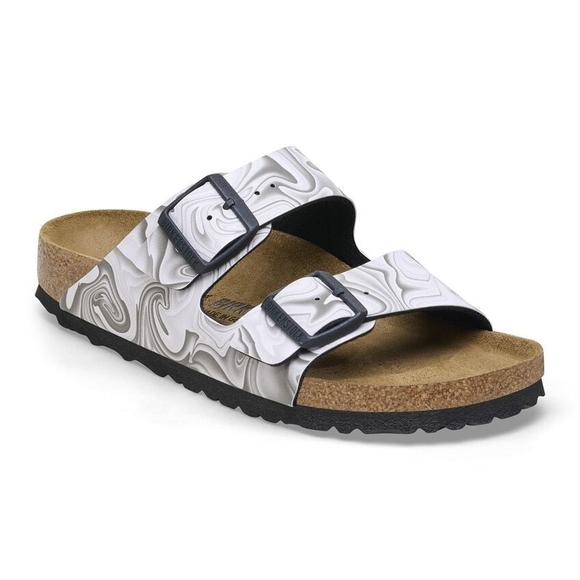 Birkenstock Arizona Birko-Flor Sandals – Black/White Marbled – NWT - Picture 3 of 8